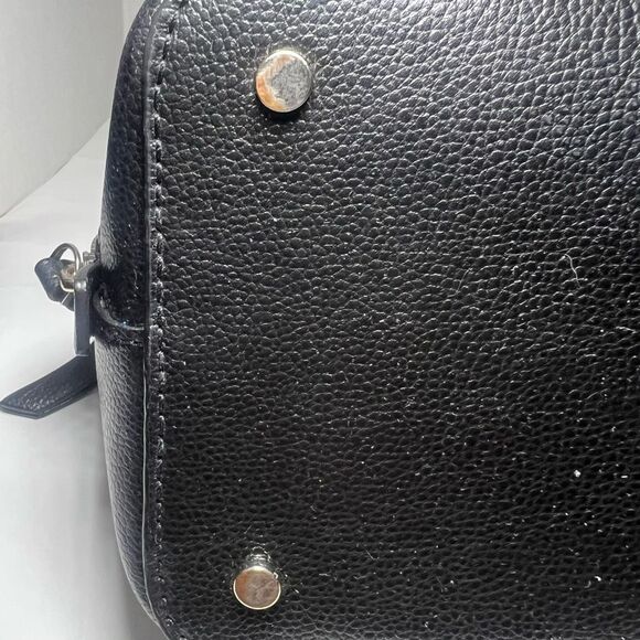 Kate Spade Patterson Drive Pebbled Leather Dome Satchel Black Designer Handbag - Picture 13 of 14